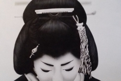 Geisha op Trespa 60x75 cm